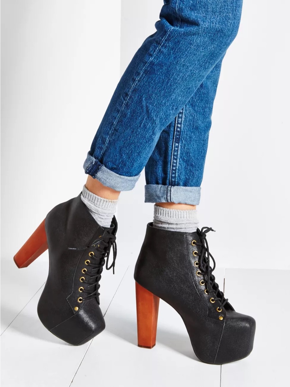 Jeffrey Campbell Leather Lita Boot